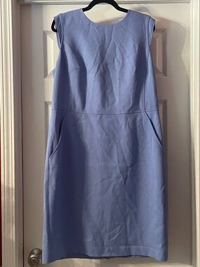 Anne Klein Periwinkle Sleeveless Midi Sheath Dress